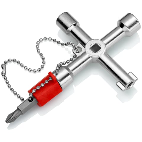 Knipex (00 11 03) Control Cabinet Key For all standard cabinets and shut-off systems