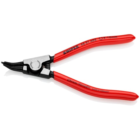 Alicate para anéis de retenção Knipex (46 31 A02) Para anéis de retenção exteriores em veios com um ângulo de 45°
