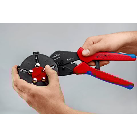 Knipex (97 33 01) MultiCrimp Crimping Pliers with changer magazine