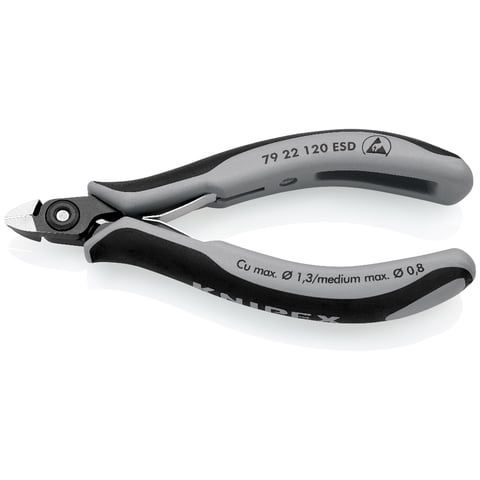Alicate de corte lateral eletrónico de precisão Knipex (79 22 120 ESD)