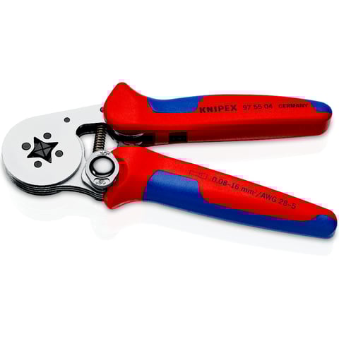 Knipex (97 55 04) Self-Adjusting Crimping Pliers for wire ferrules With lateral access
