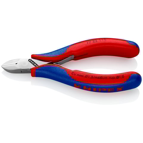 Knipex (77 22 115) Alicate de corte diagonal para electrónica con junta de caja.