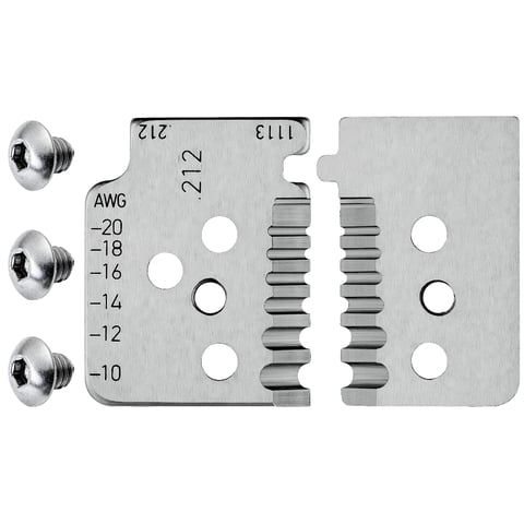 Knipex (12 19 13) 1 juego de cuchillas de repuesto para 12 12 13