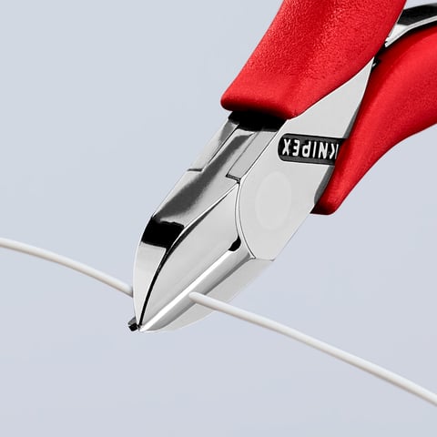 Alicate de corte diagonal eletrónico Knipex (77 11 115) com junta de encaixe