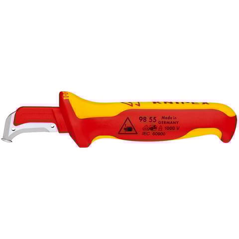 Faca de desbaste Knipex (98 55) com sapata guia