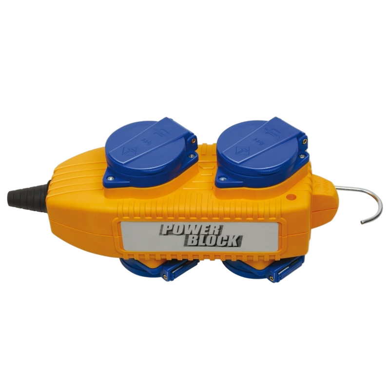 Bloque de alimentación de 4 vías Brennenstuhl 230 V/16 A IP54