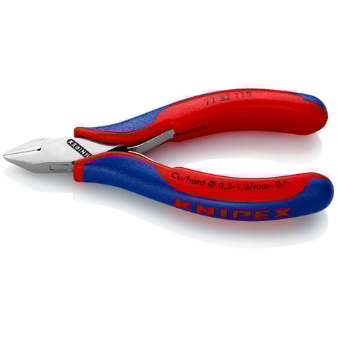 Knipex (77 32 115) Alicate de corte diagonal para electrónica con junta de caja.