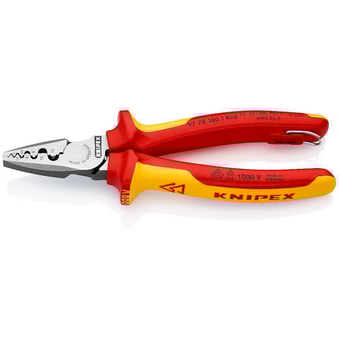 Knipex (97 78 180 T) Crimping Pliers for wire ferrules