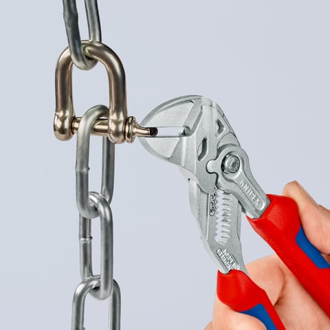 Alicate e chave Knipex (86 05 180) - Uma ferramenta multifuncional que combina um alicate e uma chave.