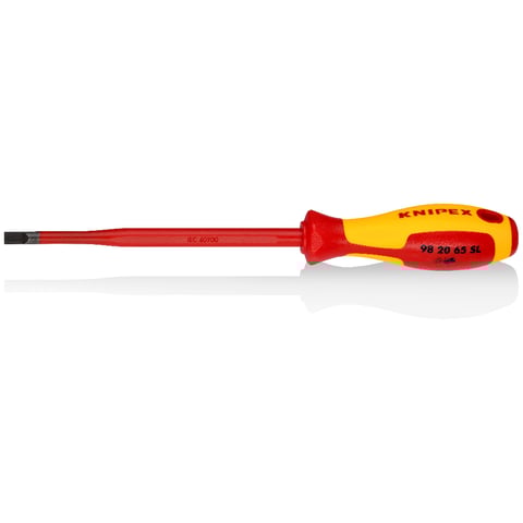 Knipex (98 20 65 SL) Screwdriver (Slim) for slotted screws