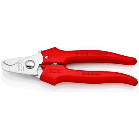 Tesoura para Cabos Knipex (95 05 165) com Cabos revestidos a plástico extrudido