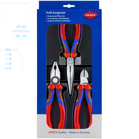 Conjunto de montagem Knipex (00 20 11) 1 x 03 02 180, 1 x 26 12 200, 1 x 70 02 160