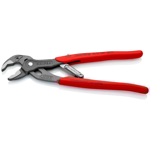 Alicates para bombas de agua SmartGrip Knipex (85 01 250) con ajuste automático.