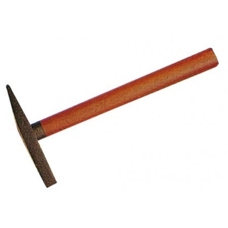 Chipping hammer with wooden handle