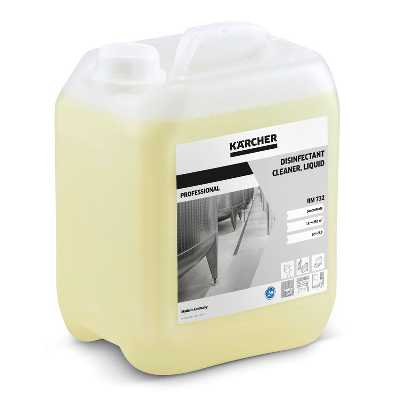 Limpiador desinfectante Karcher (6.295-596.0), líquido RM 732, 5 l