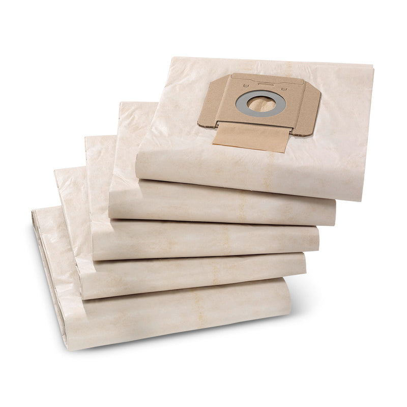 Karcher (6.904-285.0) Paper filter bags, 5 Piece(s), NT 48, NT 65, NT 70, NT 72, NT 75, NT 80, WET VAC