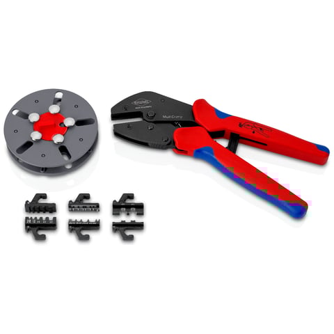Knipex (97 33 03) MultiCrimp Crimping Pliers with changer magazine