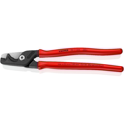 Knipex (95 11 225) Cizallas para cable StepCut XL con corte escalonado