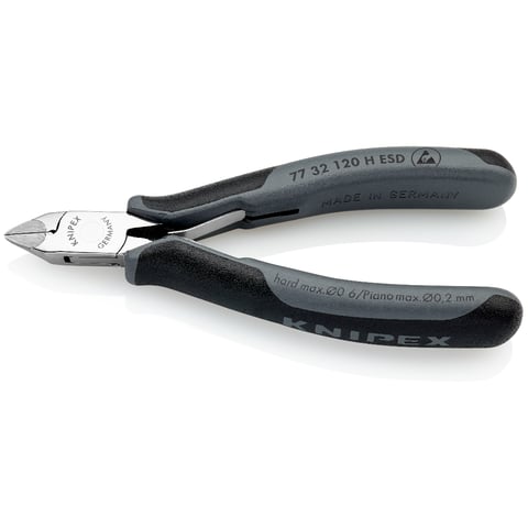 Knipex (77 32 120 H ESD) Electronics Diagonal Cutter with carbide cutting edges ESD