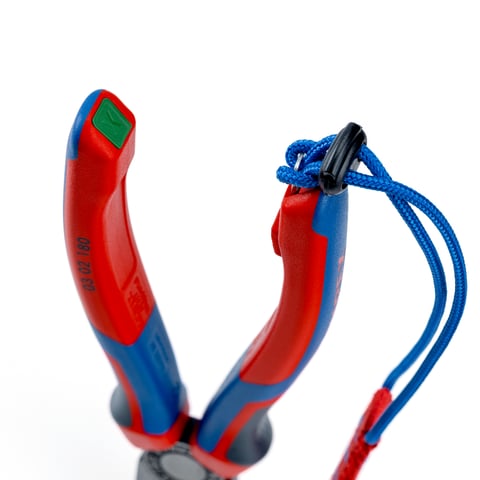 Knipex (00 62 10 TR) Clips para herramientas con sujeción anticaída, rojos (10 unidades)