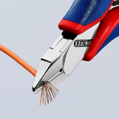 Knipex (77 32 115) Alicate de corte diagonal para electrónica con junta de caja.