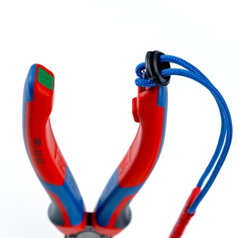 Knipex (00 62 10 TR) Clips para herramientas con sujeción anticaída, rojos (10 unidades)