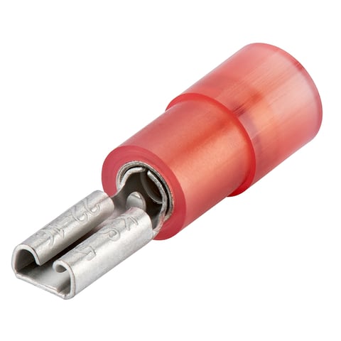 Knipex (97 99 020) Terminales de cuchilla con aislamiento, 100 unidades cada una.