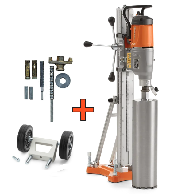 Caroteadora de Betão Husqvarna (DM 400) + Suporte DS 500