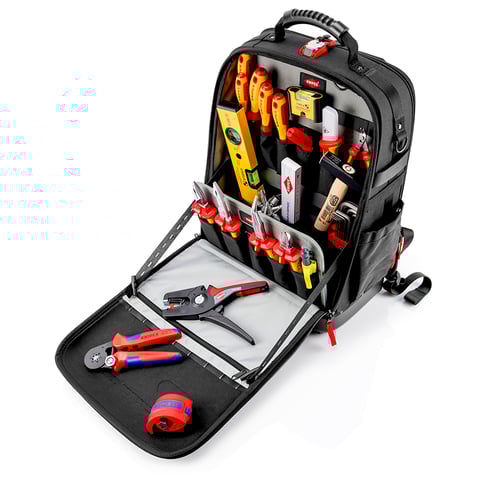 Mochila para ferramentas Knipex (00 21 50 E) Modular X18 Elétrica 22 peças