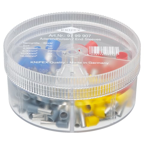 Knipex (97 99 907) Assortment Boxes With 100 insulated wire ferrules 4 parts