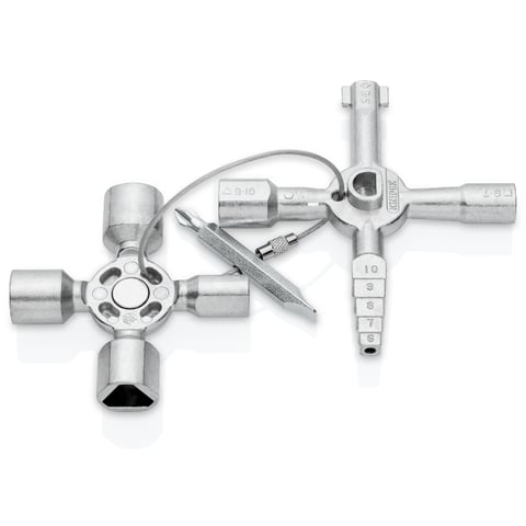 Knipex (00 11 01) TwinKey Control Cabinet Key For all standard cabinets and shut-off systems