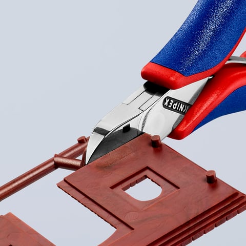 Knipex (77 22 115) Alicate de corte diagonal para electrónica con junta de caja.