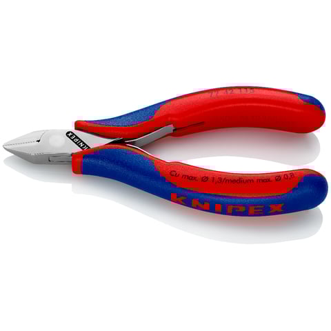 Knipex (77 42 115) Alicate de corte diagonal para electrónica con junta de caja.