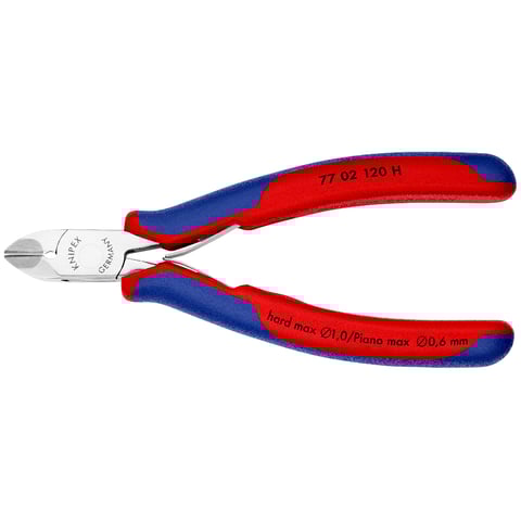 Knipex (77 02 120 H) Electronics Diagonal Cutter with carbide cutting edges