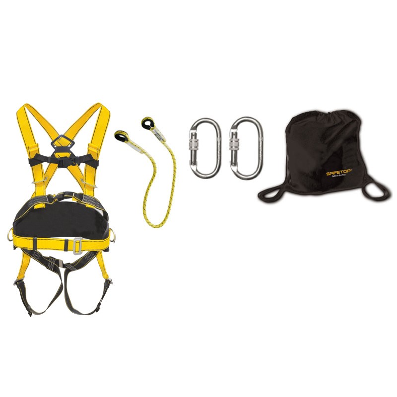 Safetop (80706) ELBRUS 69B - Kit de cinto de segurança de trabalho com talabarte de 1 m