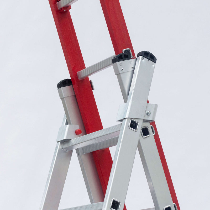 Escada Tripla em Alumínio e Fibra de Vidro - Electra X3