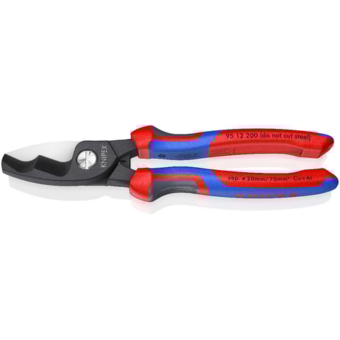 Tesoura para cabos Knipex (95 12 200) com lâmina de corte dupla