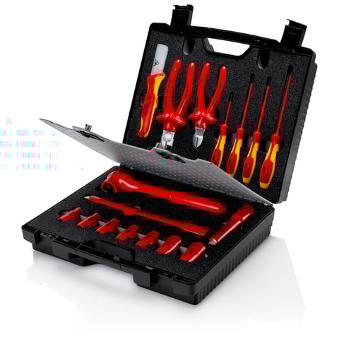 Estojo de ferramentas compacto Knipex (98 99 11) com 17 peças