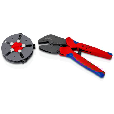 Knipex (97 33 03) MultiCrimp Crimping Pliers with changer magazine