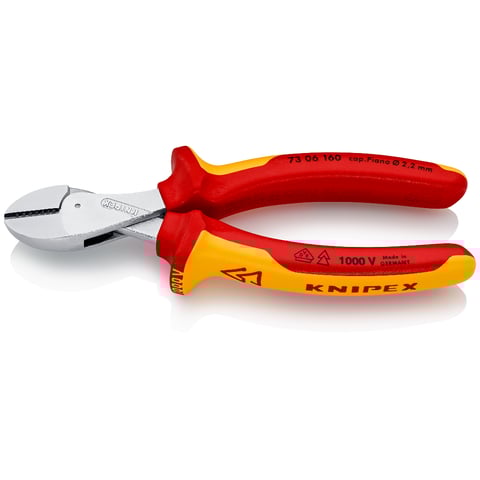 Knipex (73 06 160) X-Cut Compact Diagonal Cutter High lever transmission