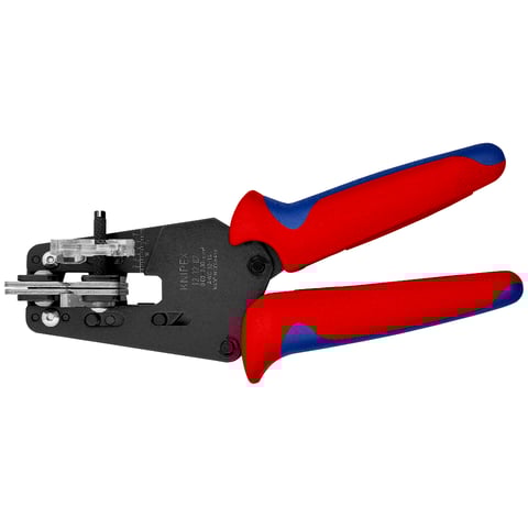 Decapador de isolamento de precisão Knipex (12 12 02) com lâminas adaptadas