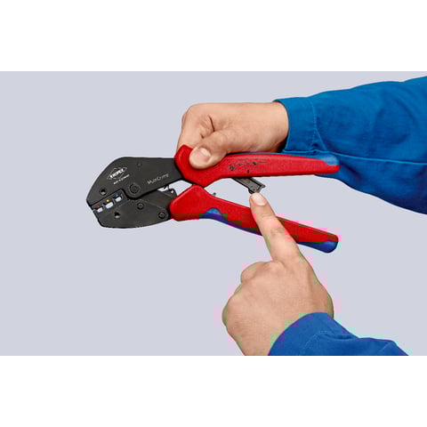 Knipex (97 33 01) MultiCrimp Crimping Pliers with changer magazine