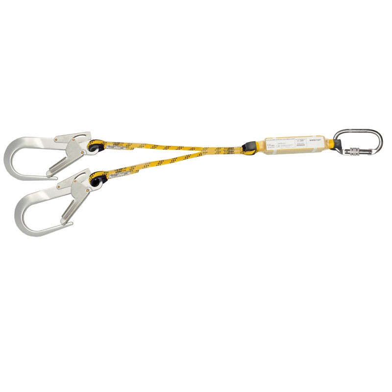 Safetop (80227) Cordão Bifurcado 1,72 M, Absorvedor de Energia e Conectores