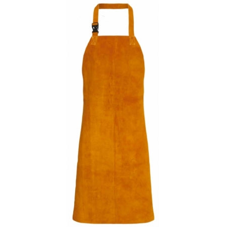 avental em pele dourado