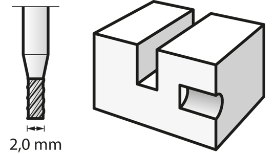 Dremel (193) Cortador de alta velocidade 2,0 mm (x2)