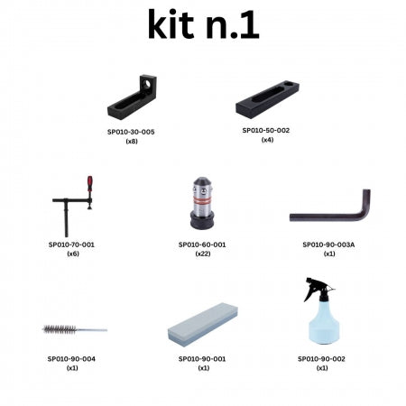 Kit nº 1 para mesa de soldadura com furos de 28 mm