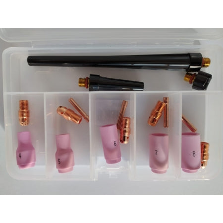 kit Tig consumables for Tig torch 9 - 20 - 25