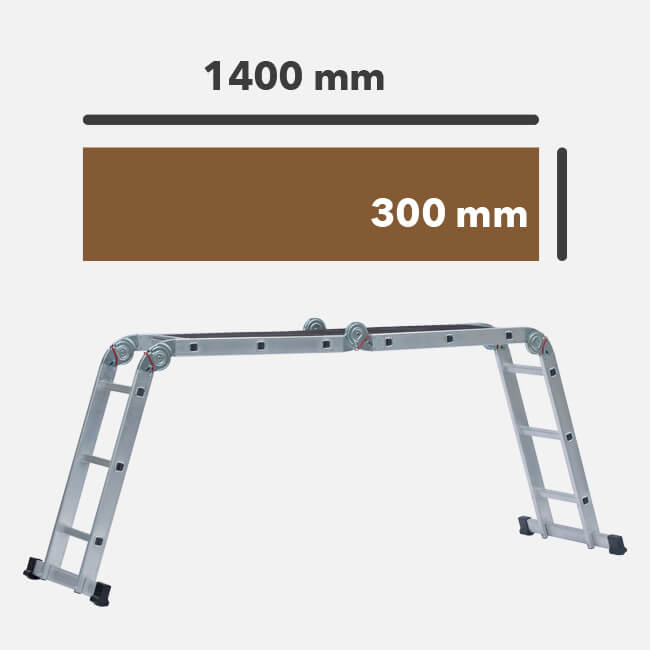 Escada Profissional Multiusos com Plataforma - MULTIFLEX