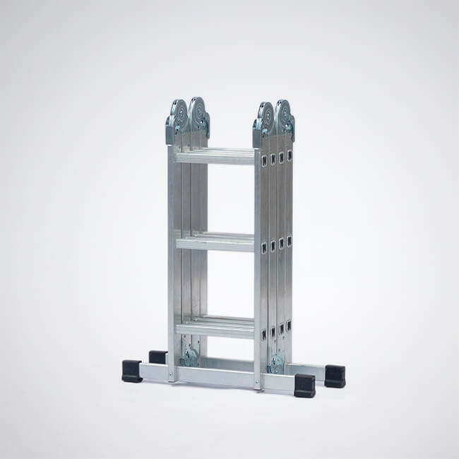 Escada Multiusos em Alumínio com Plataforma - MULTIUSOS