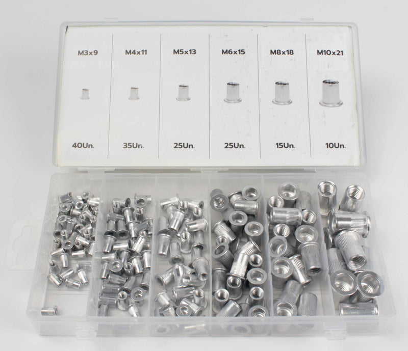 Porcas de Rebite M3 - M10, 150Un